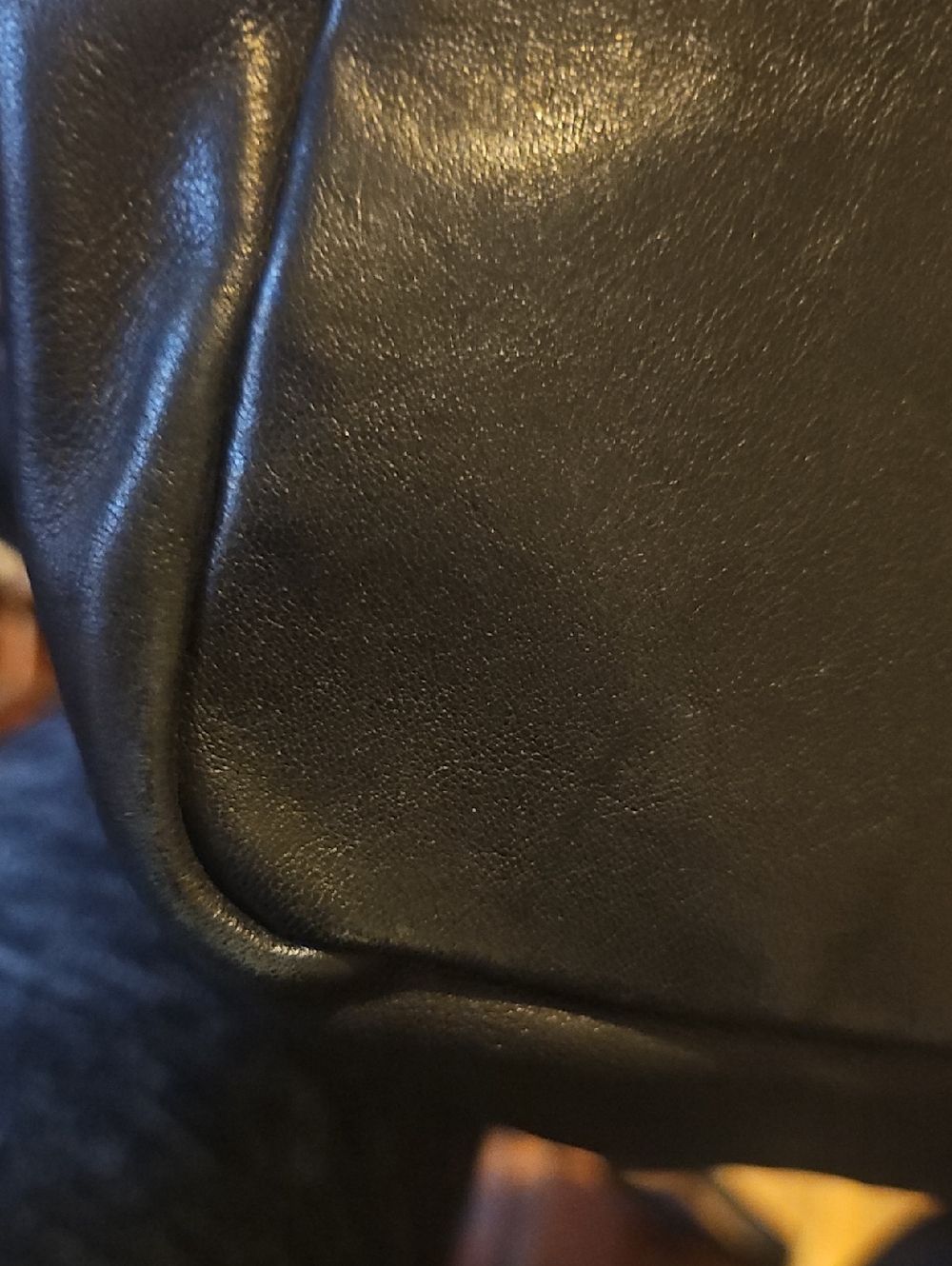 Black Leather Skull Embossed Tote Bag - Picture 12 of 12